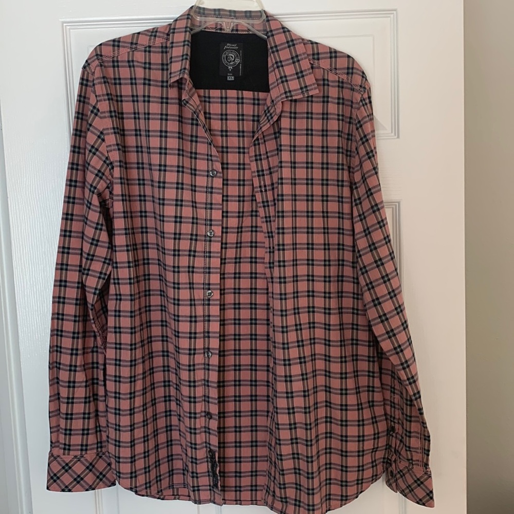 Diesel button down shirt Salmon color